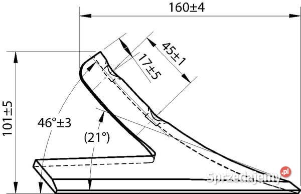 Gęsiostopa 150x6 mm 2otw CP100303 sprzedam