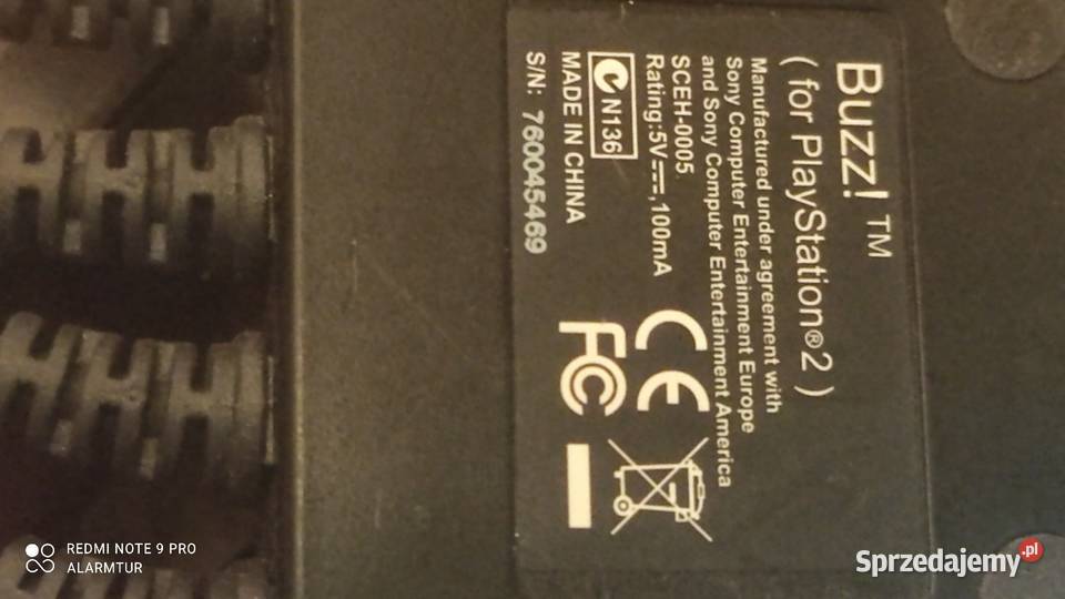 PlayStation 2 pady akcesoria BUZZ Warszawa