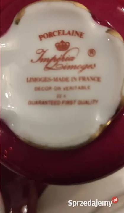 PORCELAINE DE LIMOGES FRANCE Romantyczne scenki