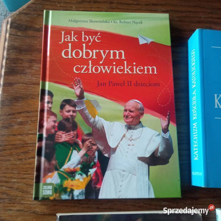 Jan Paweł 2 wizerunek mosiądz książki z podpisem Szczecin