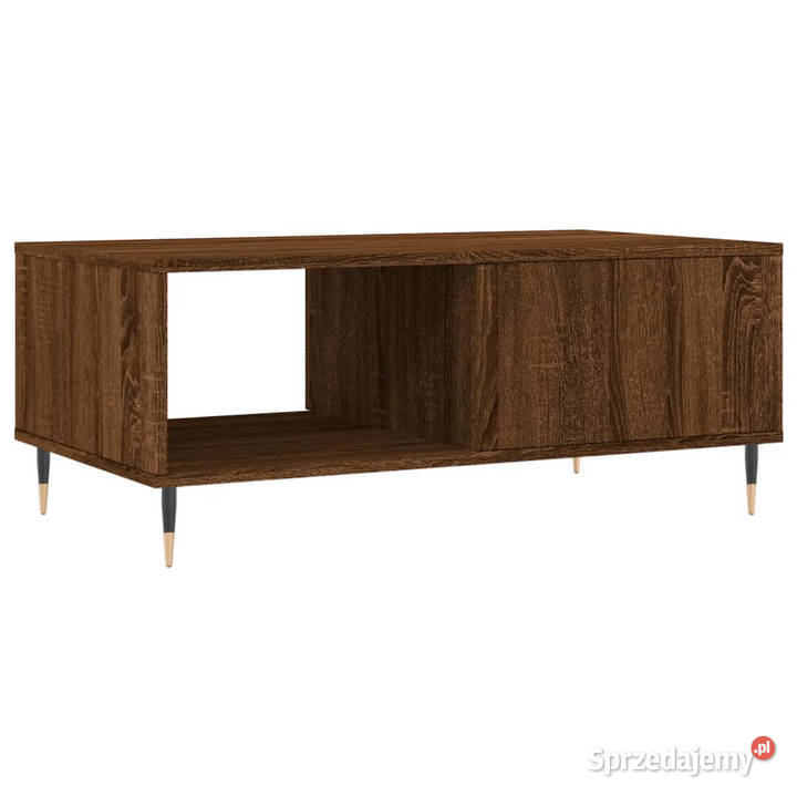 Stolik kawowy brązowy dąb 90x50x365 WM830563 mazowieckie Warszawa