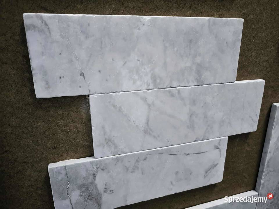 Cegiełki Marmurowe Royal White Bębnowane Szczecin