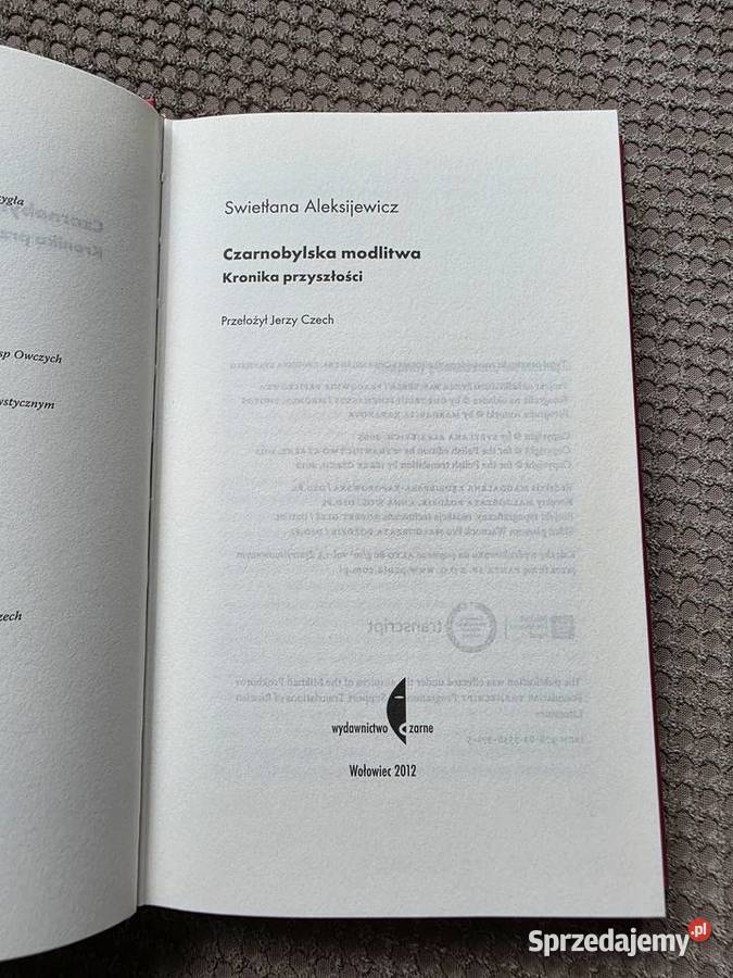 Swietłana Aleksijewicz Czarnobylska modlitwa