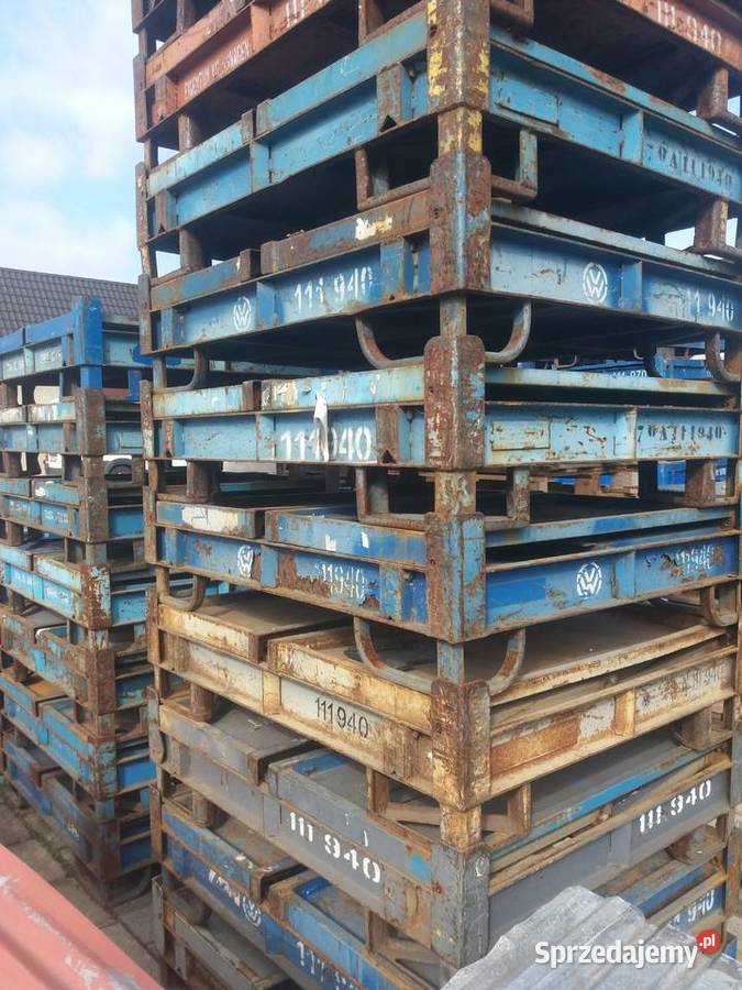 skrzynia metalowa 120x100x65 składana tara 130