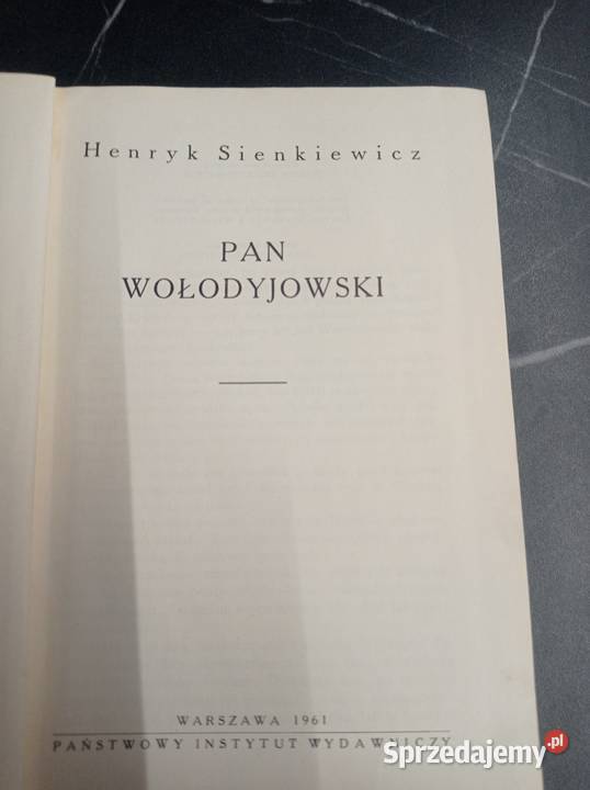 Pan Wołodyjowski Henryka Sienkiewicza twarda Szczecin