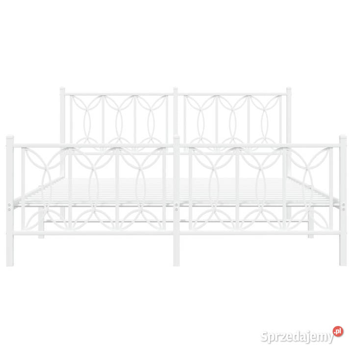 Łóżko Metalowe Białe Rama Łóżka Ze Stelażem 90cm Warszawa sprzedam