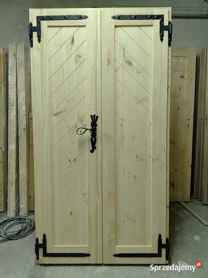 Drzwi drewniane wewnętrzne góralskie