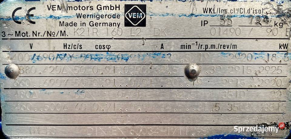 wentylator dmuchawa 185kW 2925obr Pigża