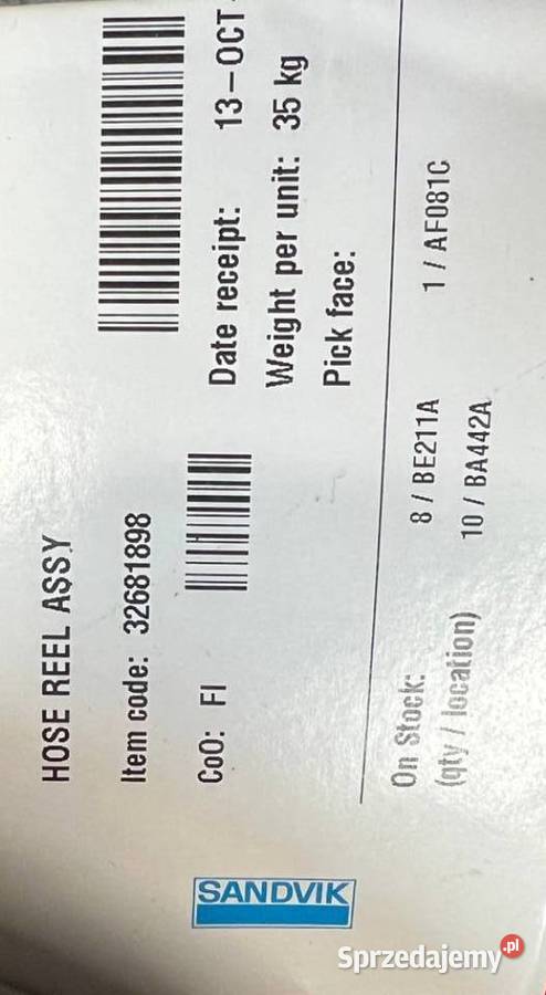 Sandvik 32681898 326 818 98 Zespół Węża wielkopolskie Poznań