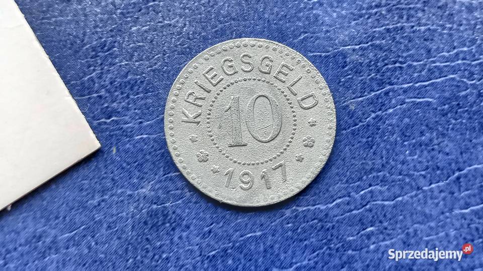 Stare monety 10 fenig 1917 Lambrecht Niemcy