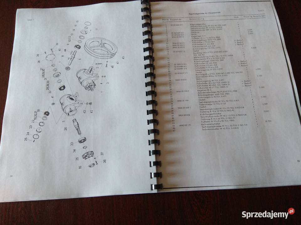 katalog części fortschritt k 4421 Stalowa Wola sprzedam
