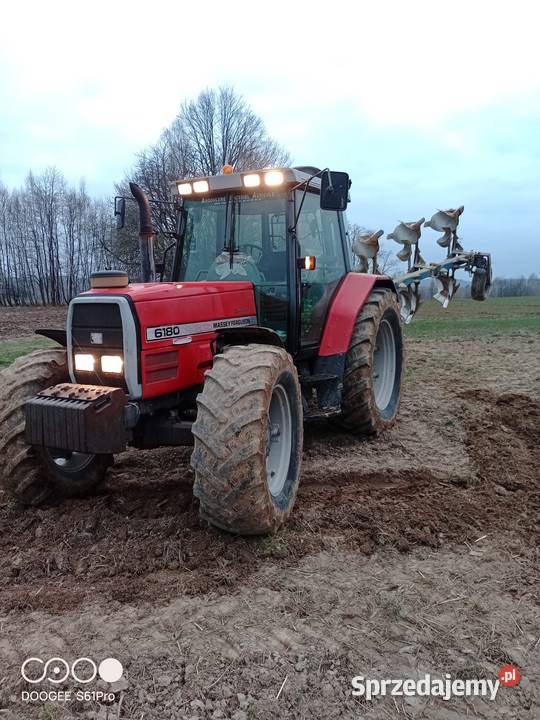 Massey Ferguson 6180 w oryginale Półbiegi pod obciążeniem podkarpackie Pilzno