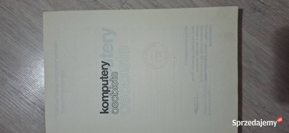 1 wydanie Kultowa Komputery osobiste 1987 Madej Łęczyca