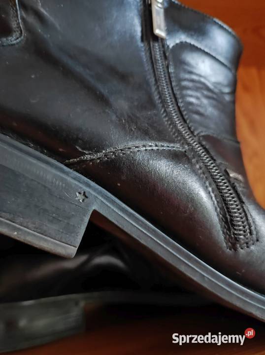 eleganckie skórzane buty solidne męskie zasuwane Kielce
