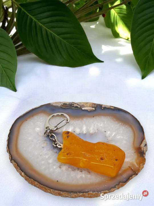 Brelok z bursztynu BURSZTYN BAŁTYCKI breloczek Warszawa
