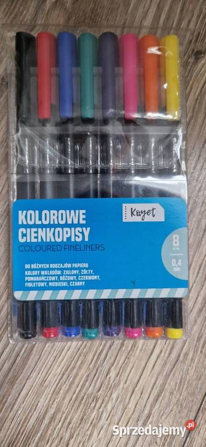 kolorowe cienkopisy Kayet 8 ołówki 10 Kraków