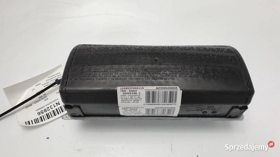 PODUSZKA AIRBAG PASAŻERA A2308600005 SL 350 R230 Części samochodowe Lipno