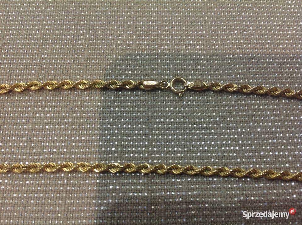 Zloty Łańcuch z bransoletką Złoto pr 585 Nowa Sól
