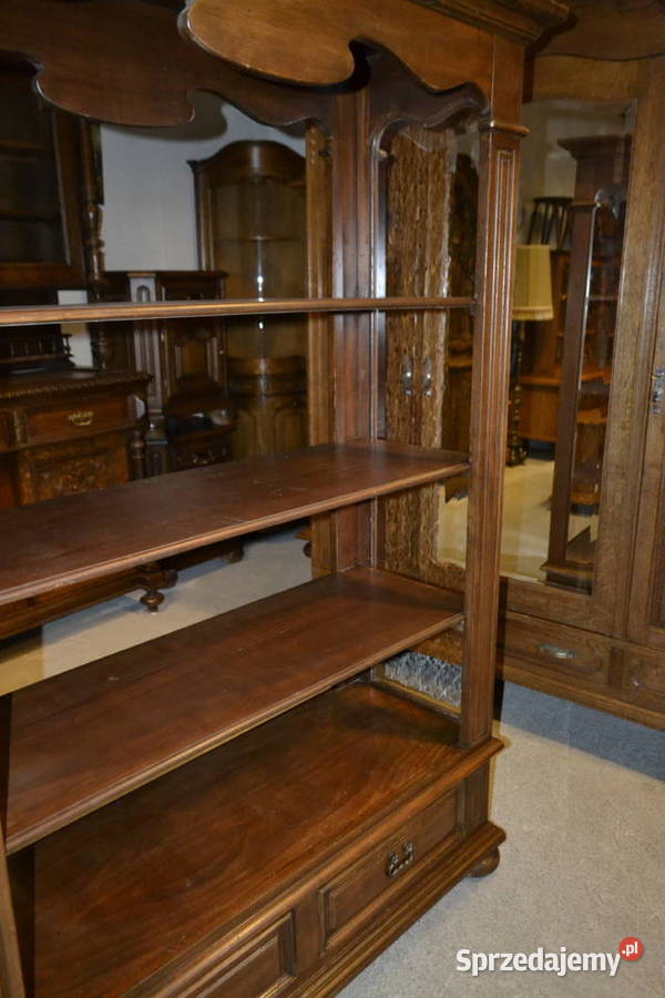 biblioteka regał orzech Będzin sprzedam