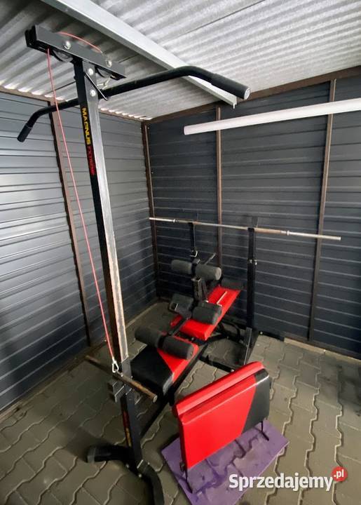 Zestaw do ćwiczeń sprzęt siłowy ławeczka 6x gryf Kudowa-Zdrój