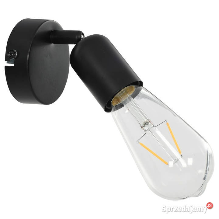 Lampy 2 żarówki żarnikowe 2 W czarne E27 Pozostałe Warszawa