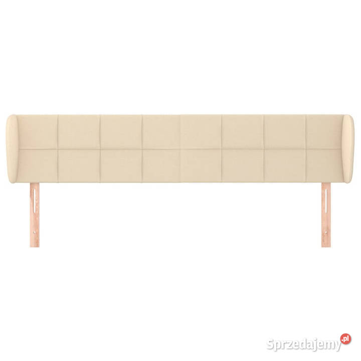 Zagłówek uszak kremowy 183x23x7888 tkanina mazowieckie Warszawa