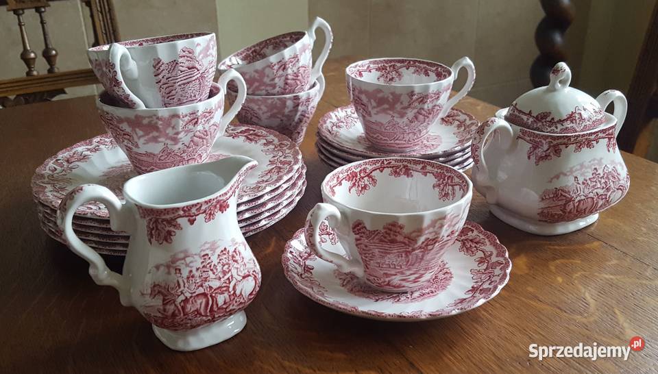 Porcelana angielska zestaw do herbaty 6ciu osób Warszawa