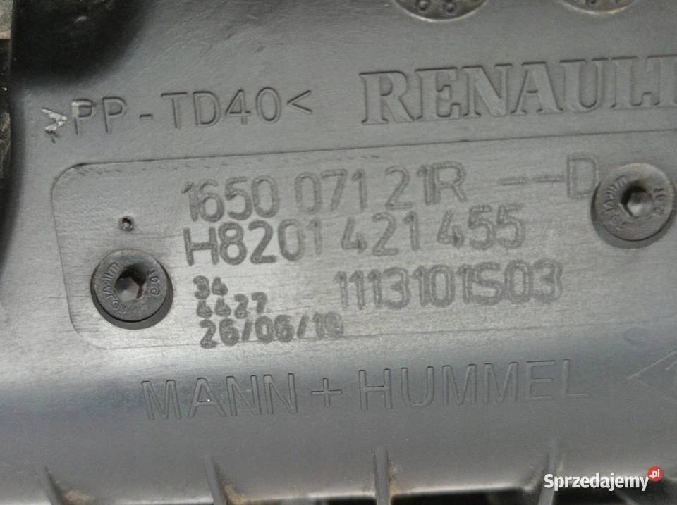 OBUDOWA FILTRA POWIETRZA 8201421455 165007121R osobowe sprzedam