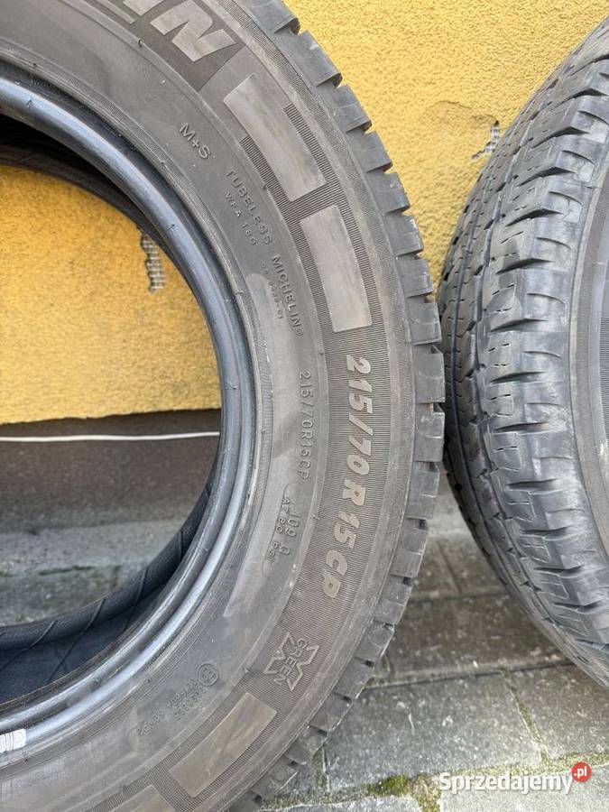 Opony kpl kamper 21570R15CP Michelin Trąbki