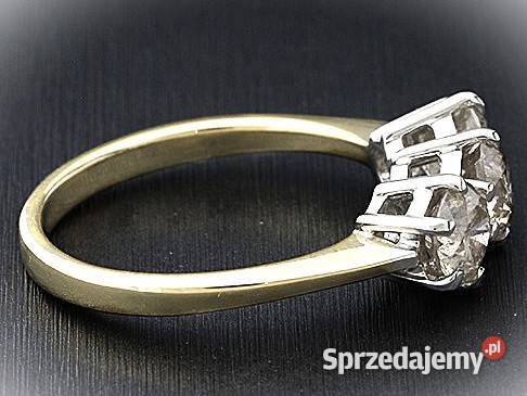 Pierścionek z brylantami 150 ct złoto pr 750 18K Pruszków