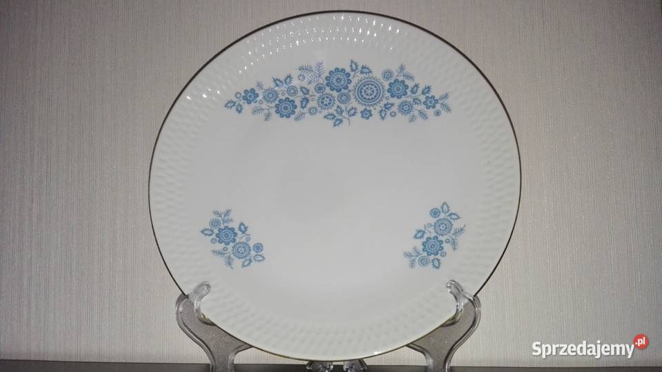 Talerz patera fason Karol porcelana Chodzież podlaskie Warpechy Stare