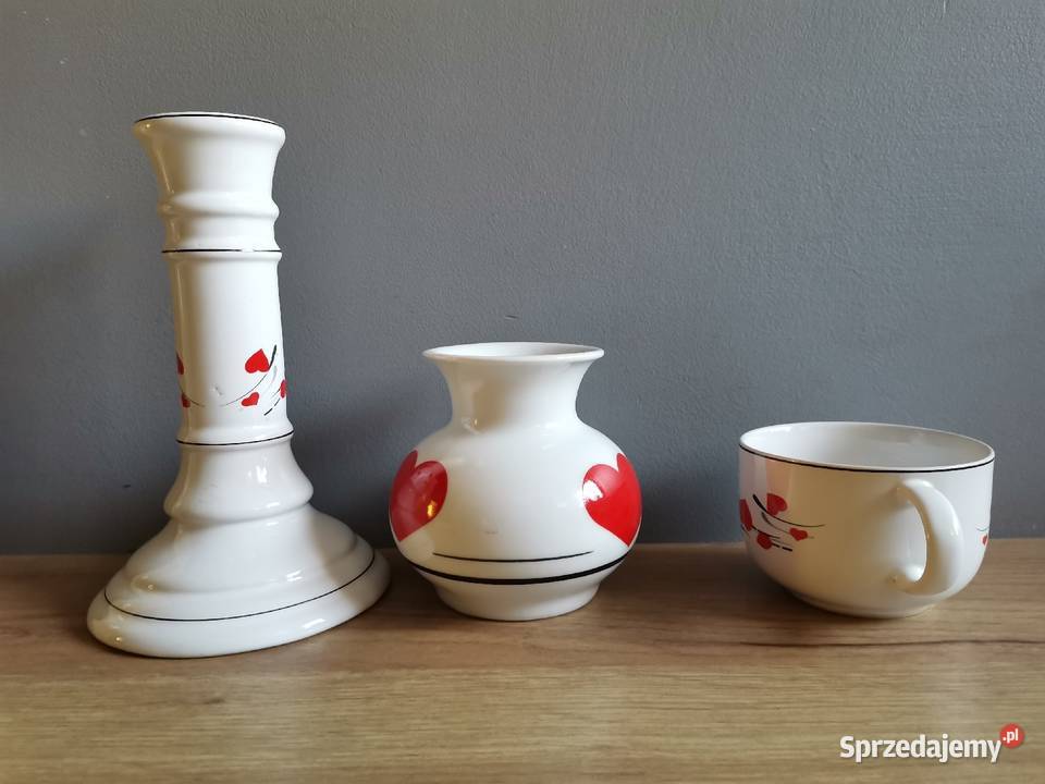 Stary świecznik wazon filiżanka porcelit Katowice