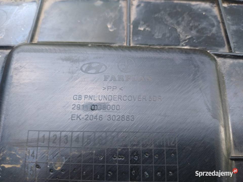 Osłona pod silnik Hyundai i20 Osłony silnika Poznań