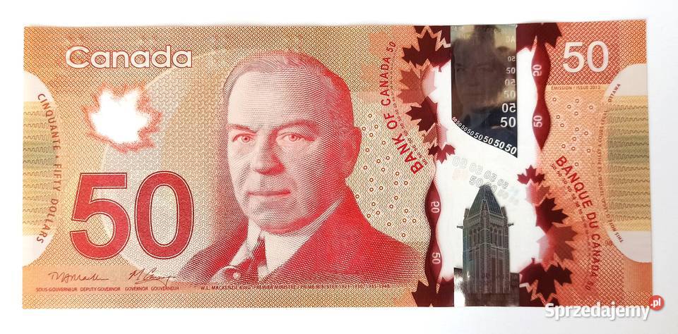 50 2012 r Kanada banknot polimerowy Wrocław
