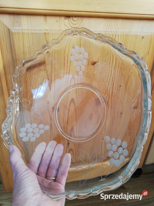 Stara kryształowa patera