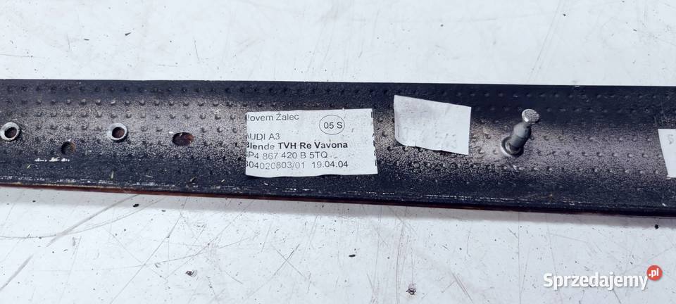 DEKOR DRZWI PRAWY TYŁ AUDI A3 8P 8P4867420B 5TQ Przystajń