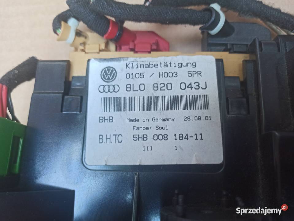Audi A3 8L Panel klimatyzacji climatronic Bolesławiec