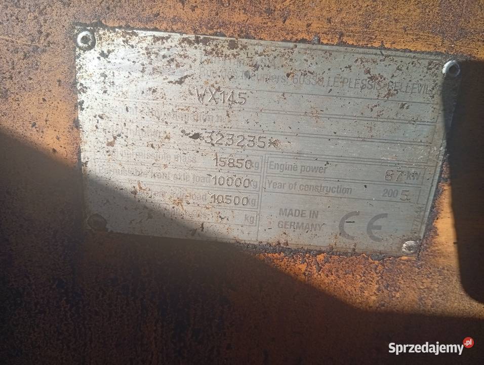 Koparka Case WX145 długie ramięmocna używana Kabina dolnośląskie Syców