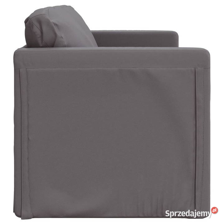 Sofa podłogowa 2w1 szara 112x174x55 sztuczna mazowieckie Warszawa
