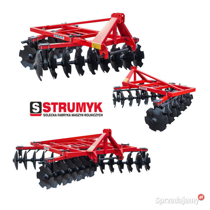 18 m 2x8 Brona talerzowa strumyk Transport nieuszkodzony Jędrzejów