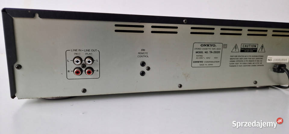 Magnetofon cassette deck ONKYO TA2820 wielkopolskie Międzychód