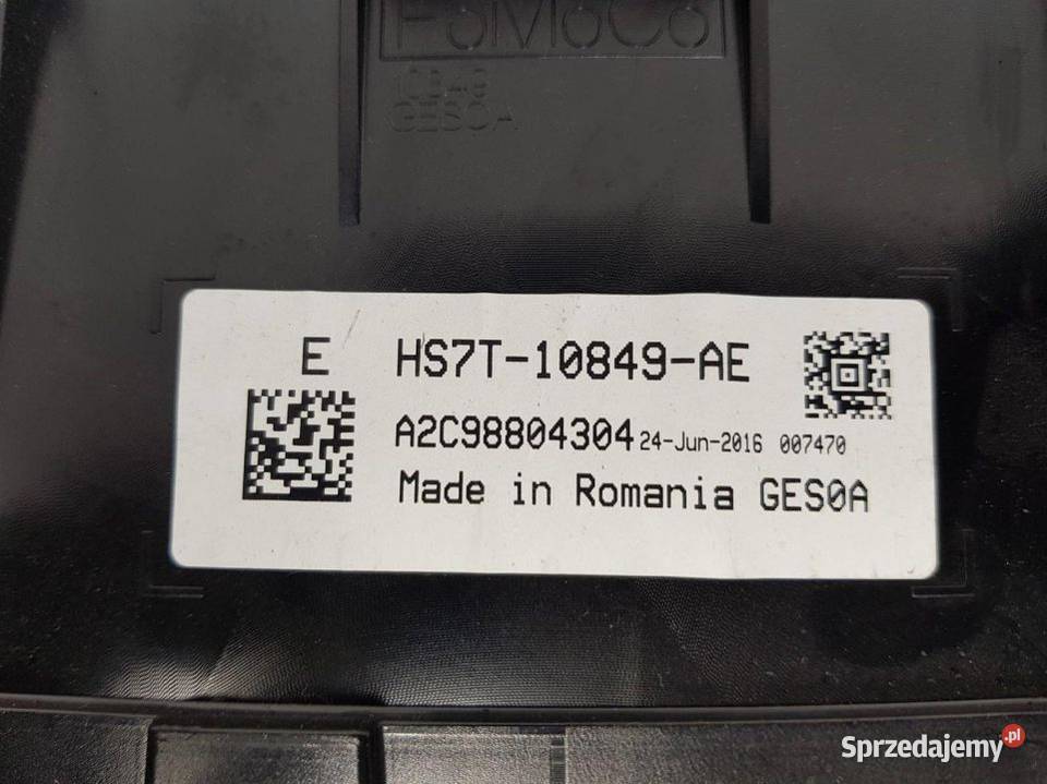 LICZNIK ZEGAR FORD FUSION MK5 HS7T10849AE Części samochodowe Lipno