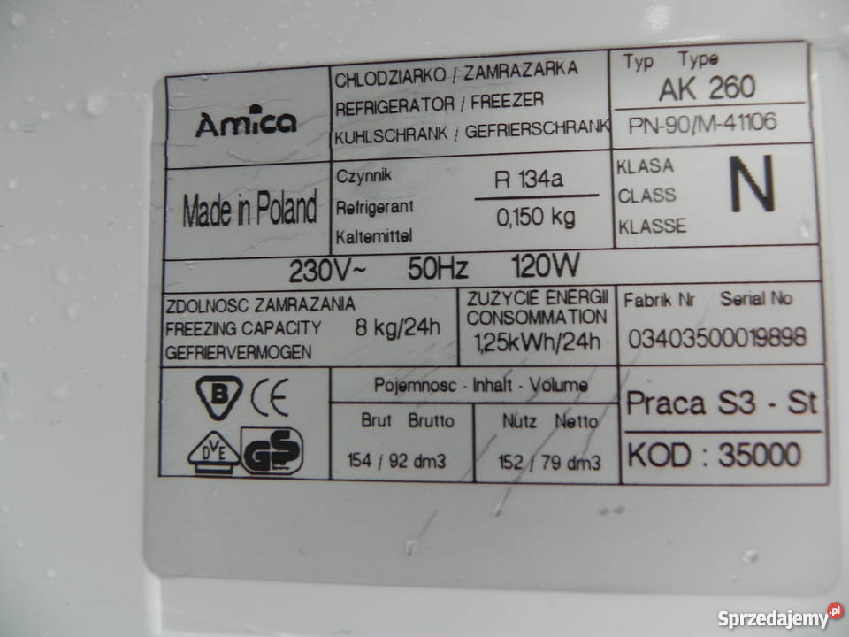 Lodówka Amica Iskrzynia