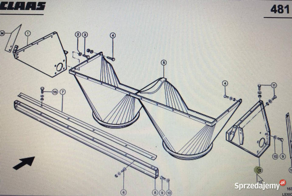 CLAAS 00 0797 948 0Claas ściana boczna sprzedam
