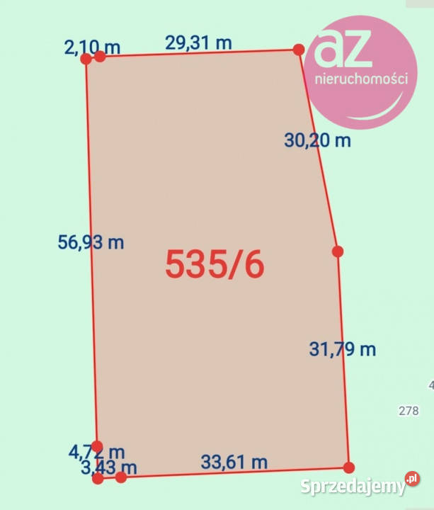 Działka budowlano usługowa 21ar