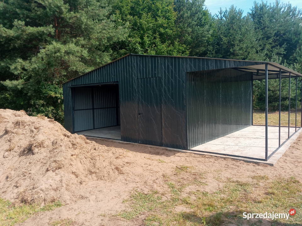 Garaż 6x5 wiata 2m