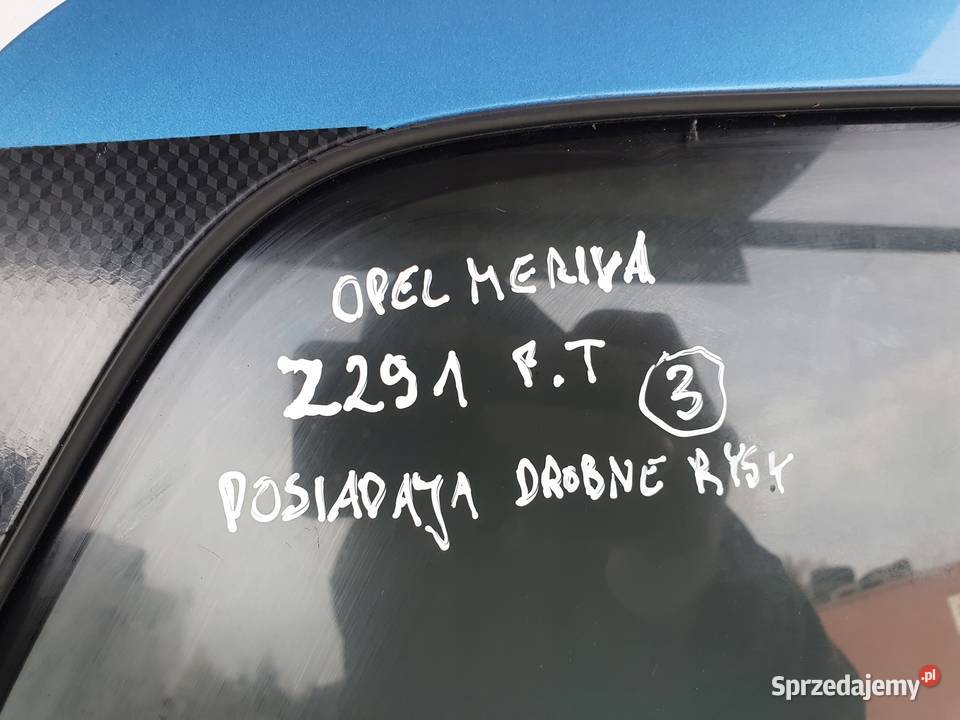 Opel Meriva A TYLNE DRZWI PRAWE PRAWY TYŁ Z291 osobowe Chełm