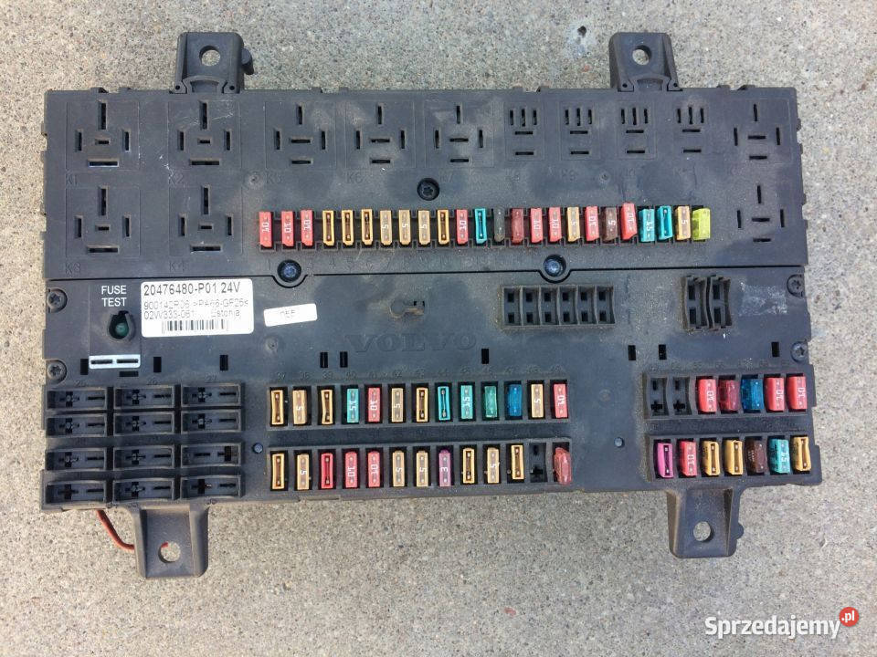 Tablica Płyta Bezpieczników VOLVO FH FM 20476480 lubuskie Maszewo