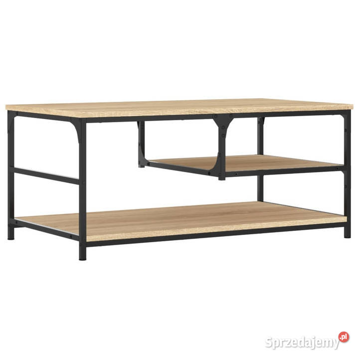 Stolik kawowy dąb sonoma 90x49x40 materiał