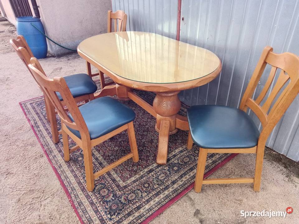 Stół plus krzesła sprzedam Krzesła Meble kujawsko-pomorskie Borówno